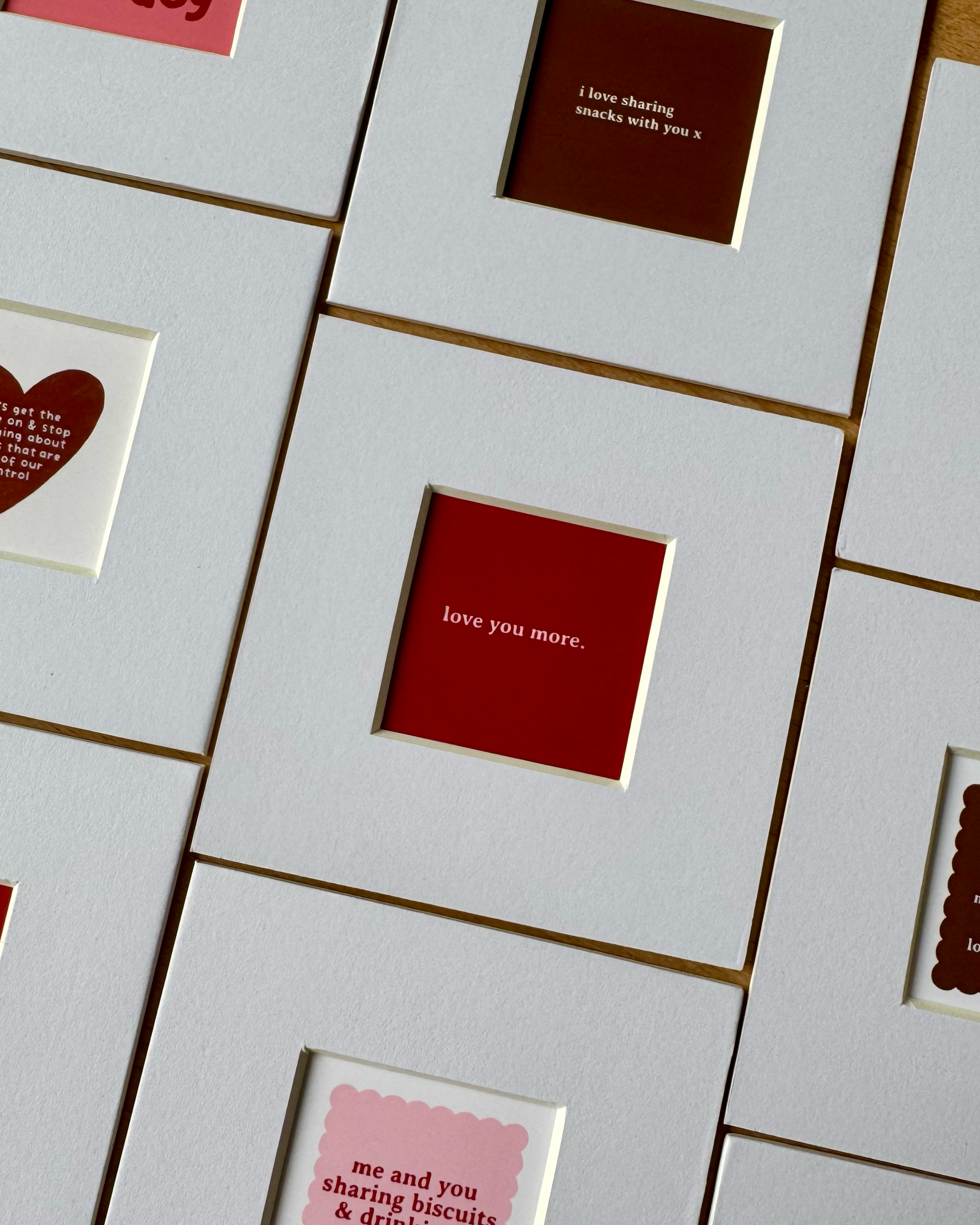 Love You More Mini Mounted Print