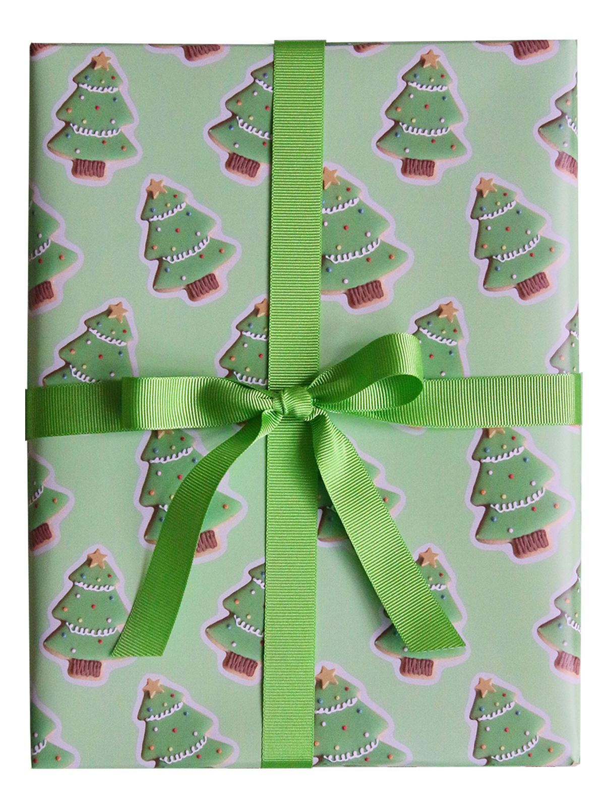 Afternoon Crumbs - Christmas Tree Biscuit Wrapping Paper - £3 - afternooncrumbs.com