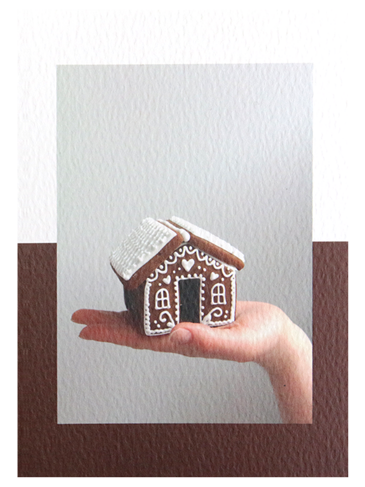 Gingerbread House Photo Christmas Card