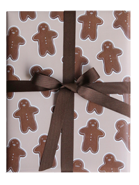 Afternoon Crumbs - Gingerbread Man & Woman Wrapping Paper - £3 - afternooncrumbs.com