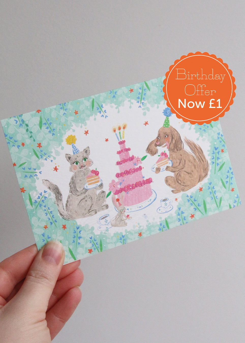 Animal Party Birthday Card
