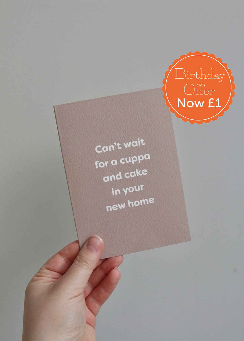 Cuppa and Cake In Your New Home Card