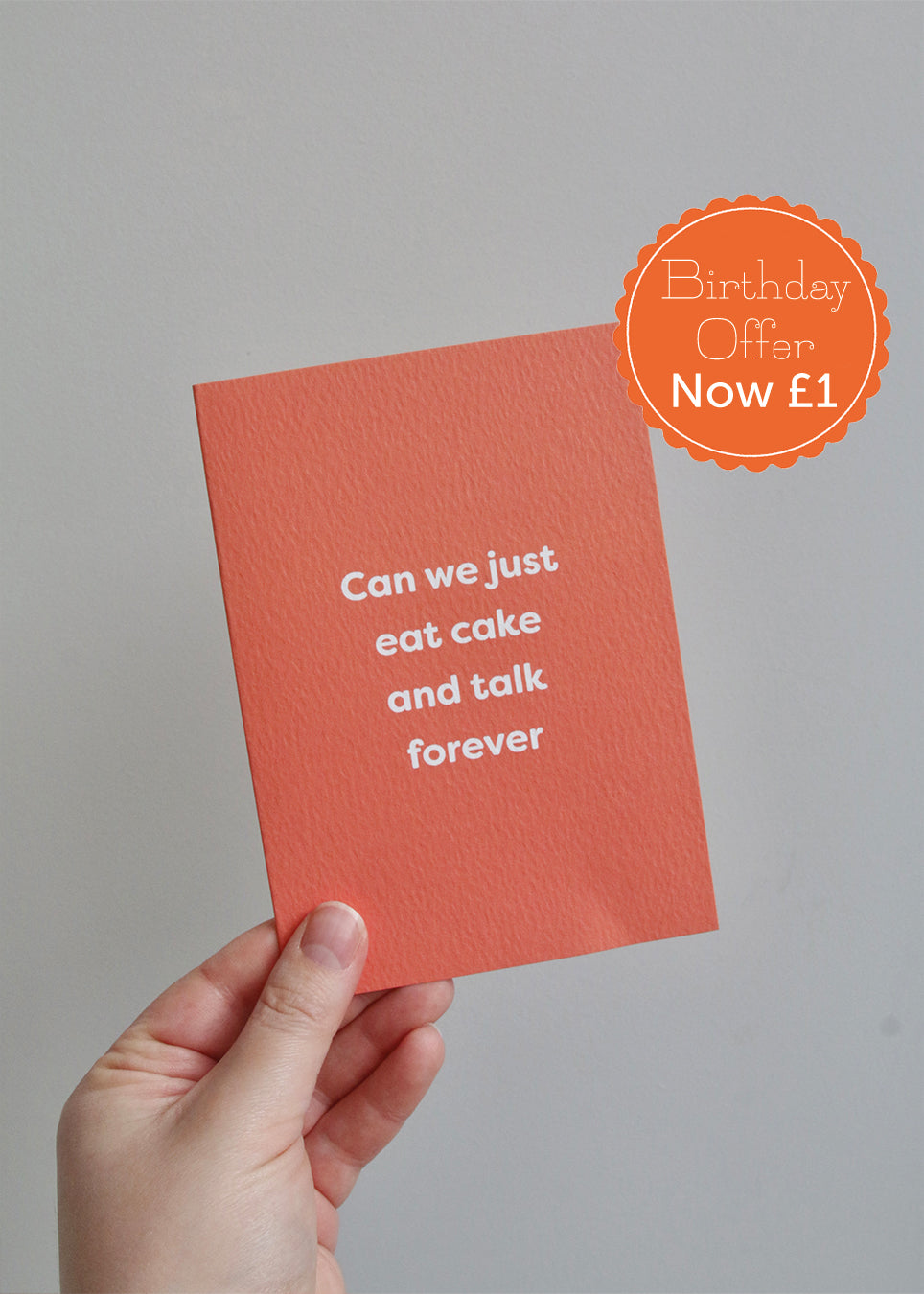 Can We Just Eat Cake and Talk Forever Card