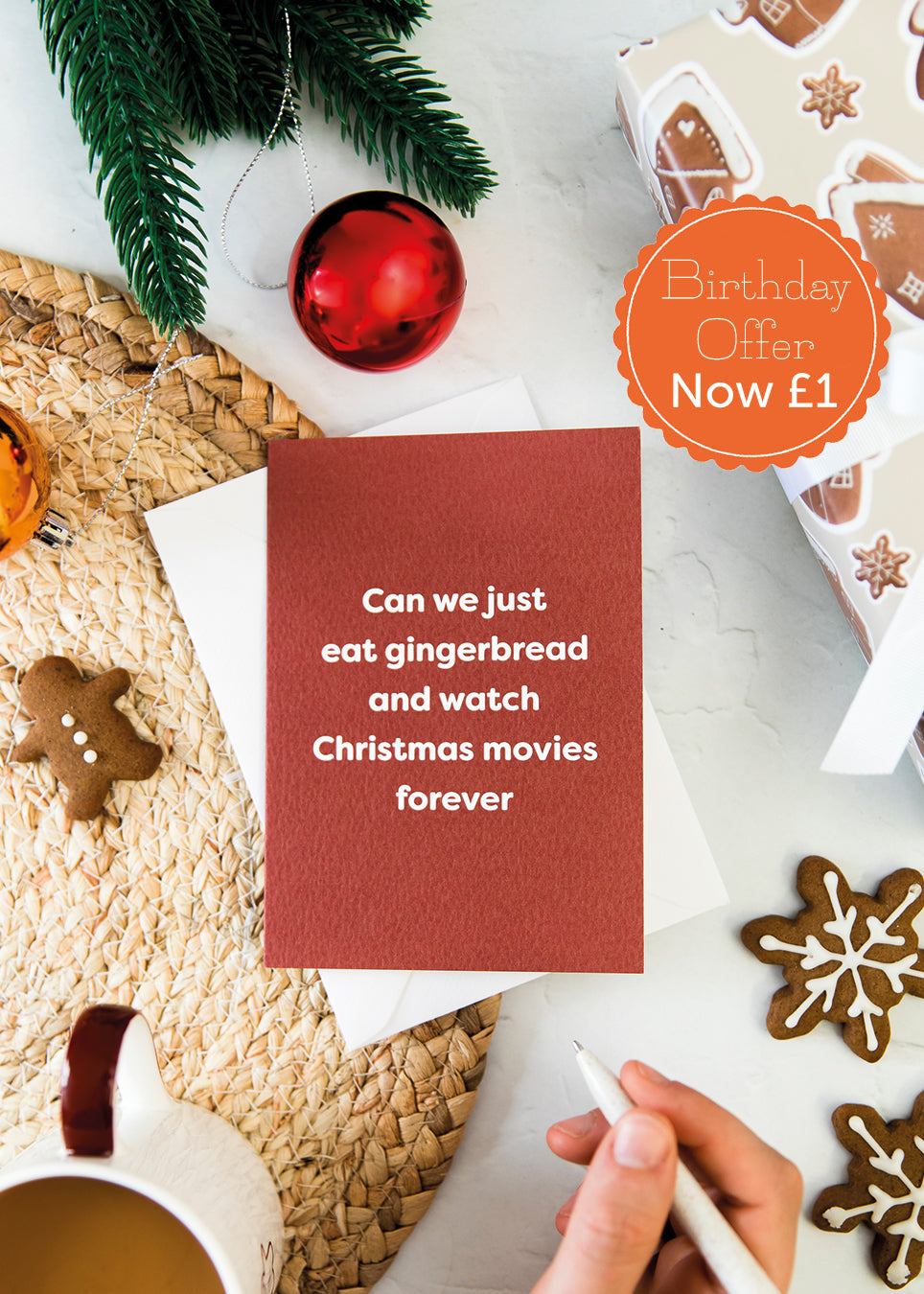 Eat Gingerbread and Watch Christmas Movies Forever Card