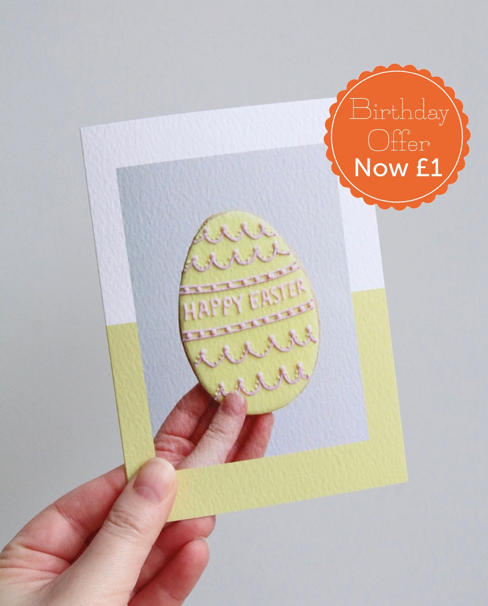 Easter Egg Biscuit Photo Card