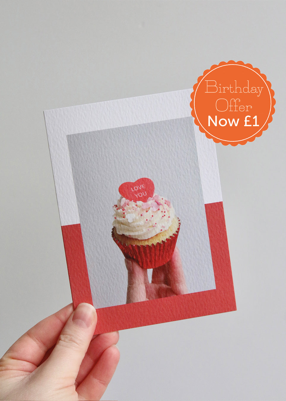Love You Cupcake Photo Card