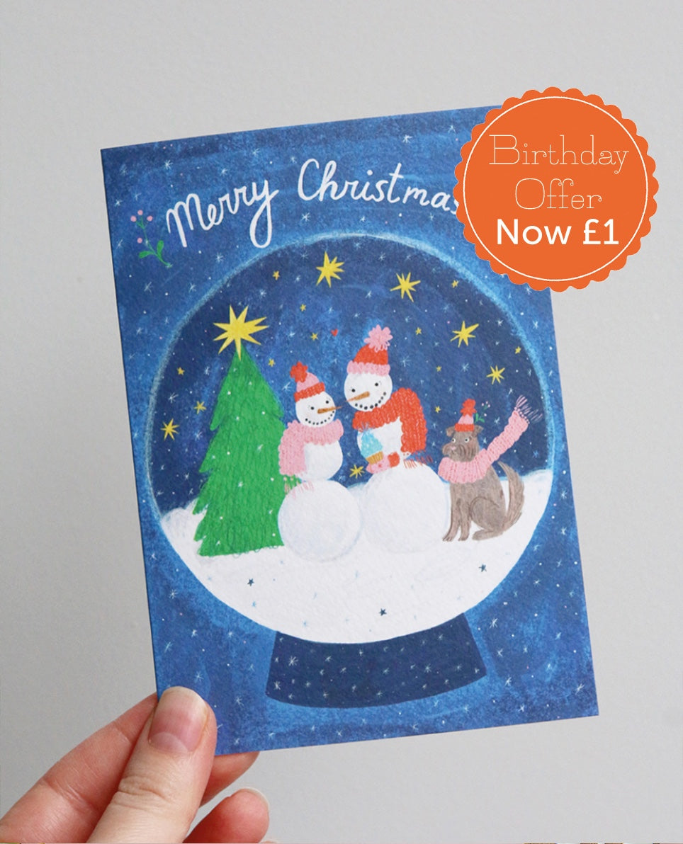 Merry Christmas Snowpeople Card