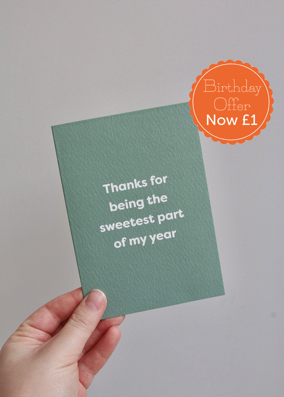 Thanks For Being The Sweetest Part Of My Year Card