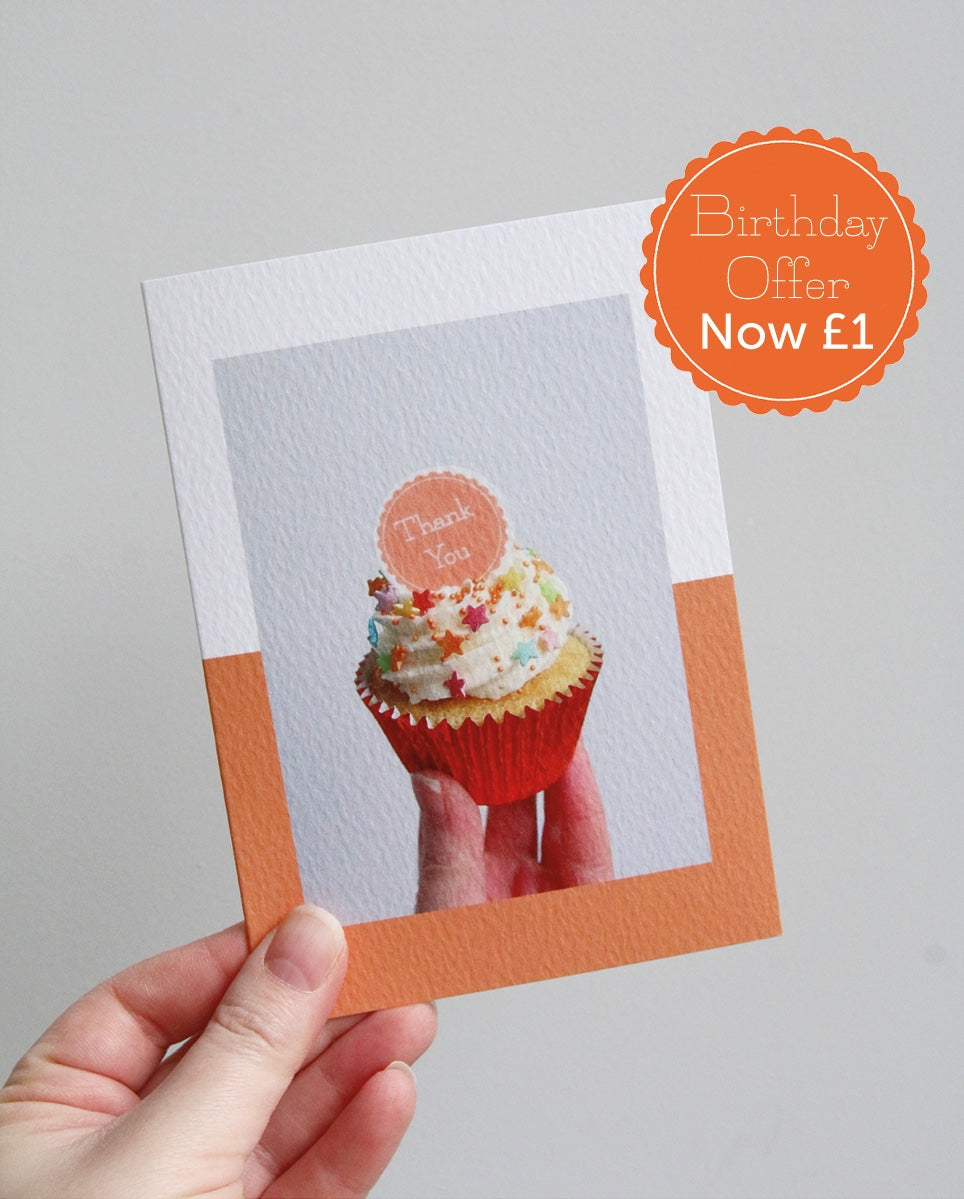 Thank You Cupcake Photo Card