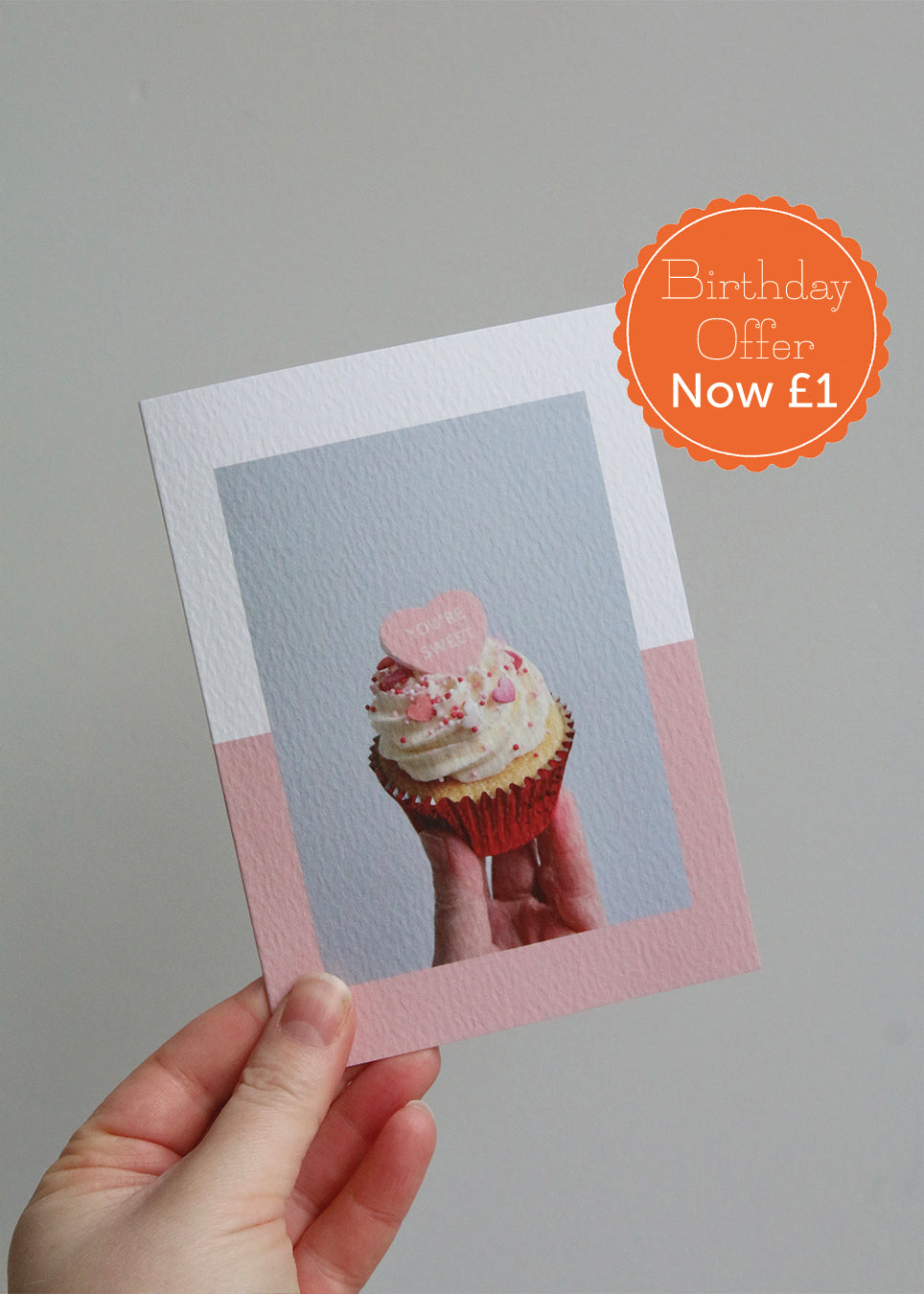 You're Sweet Cupcake Photo Card