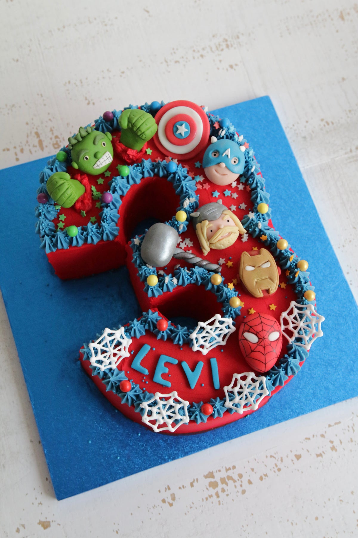 Letter and Number Buttercream Cakes
