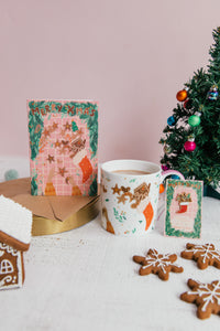 Christmas Stocking Mug Collection, Card & Pin Collection