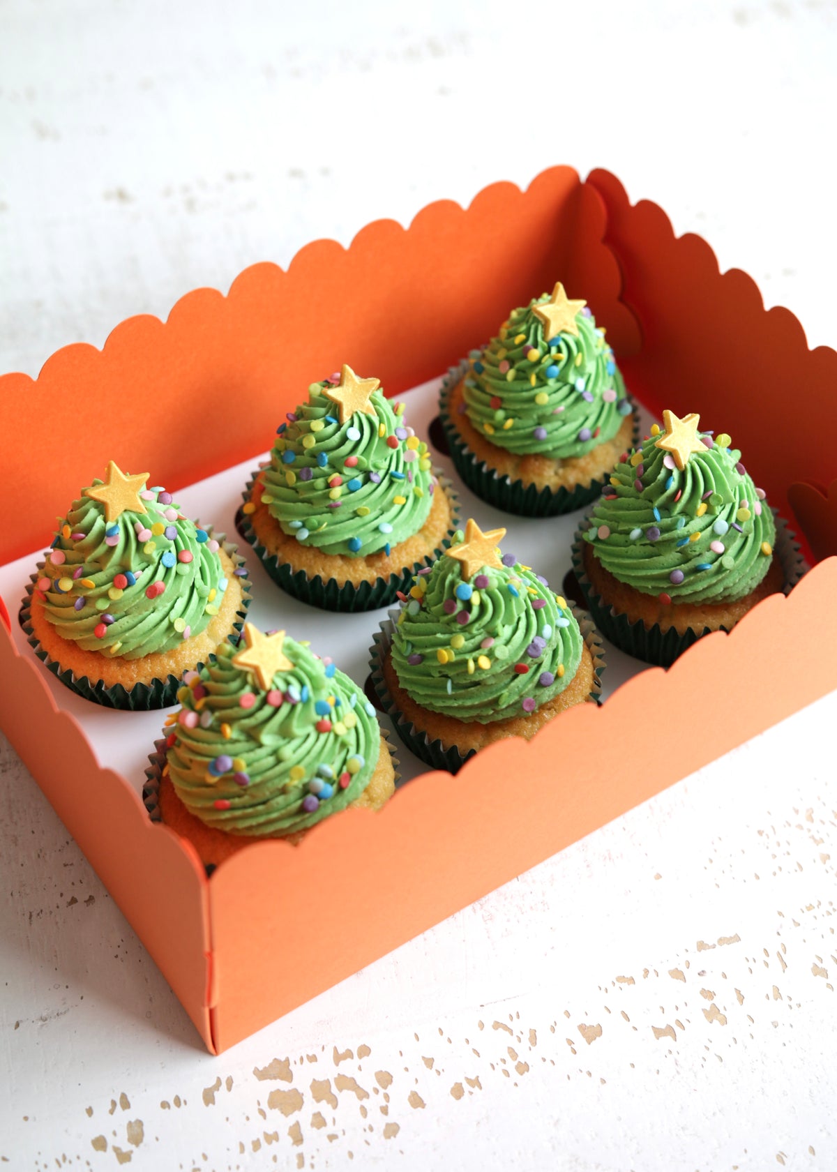 Christmas Tree Cupcakes