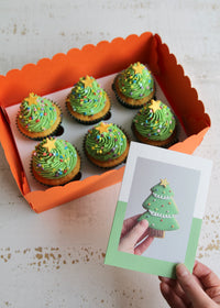 Christmas Tree Cupcakes