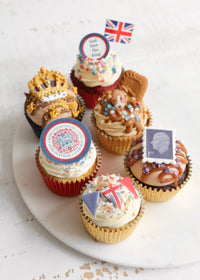 Coronation Cupcakes on Plate