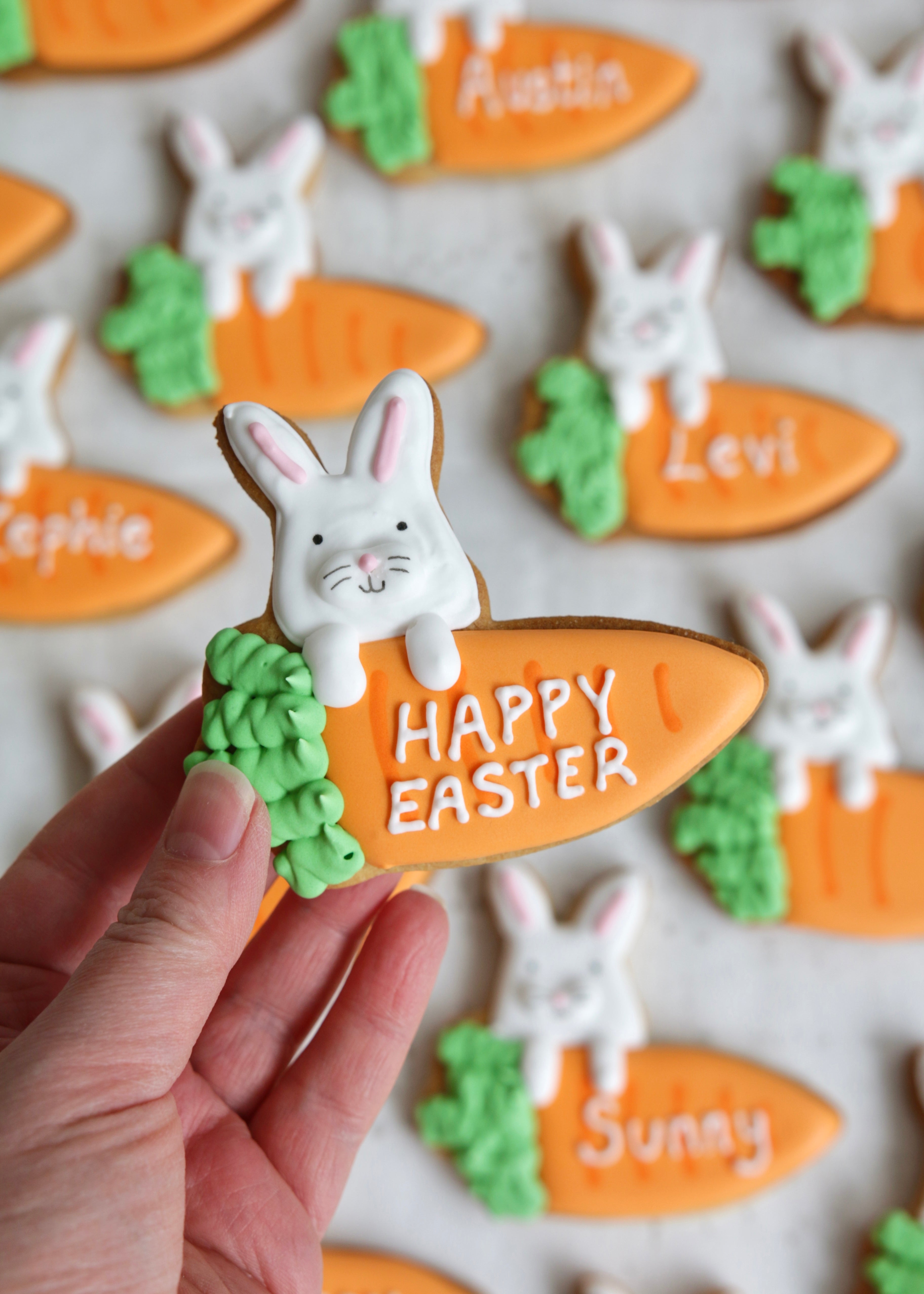 Easter Bunny & Carrot Biscuits