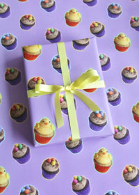 Cheery Chick Easter Cupcake Wrapping Paper