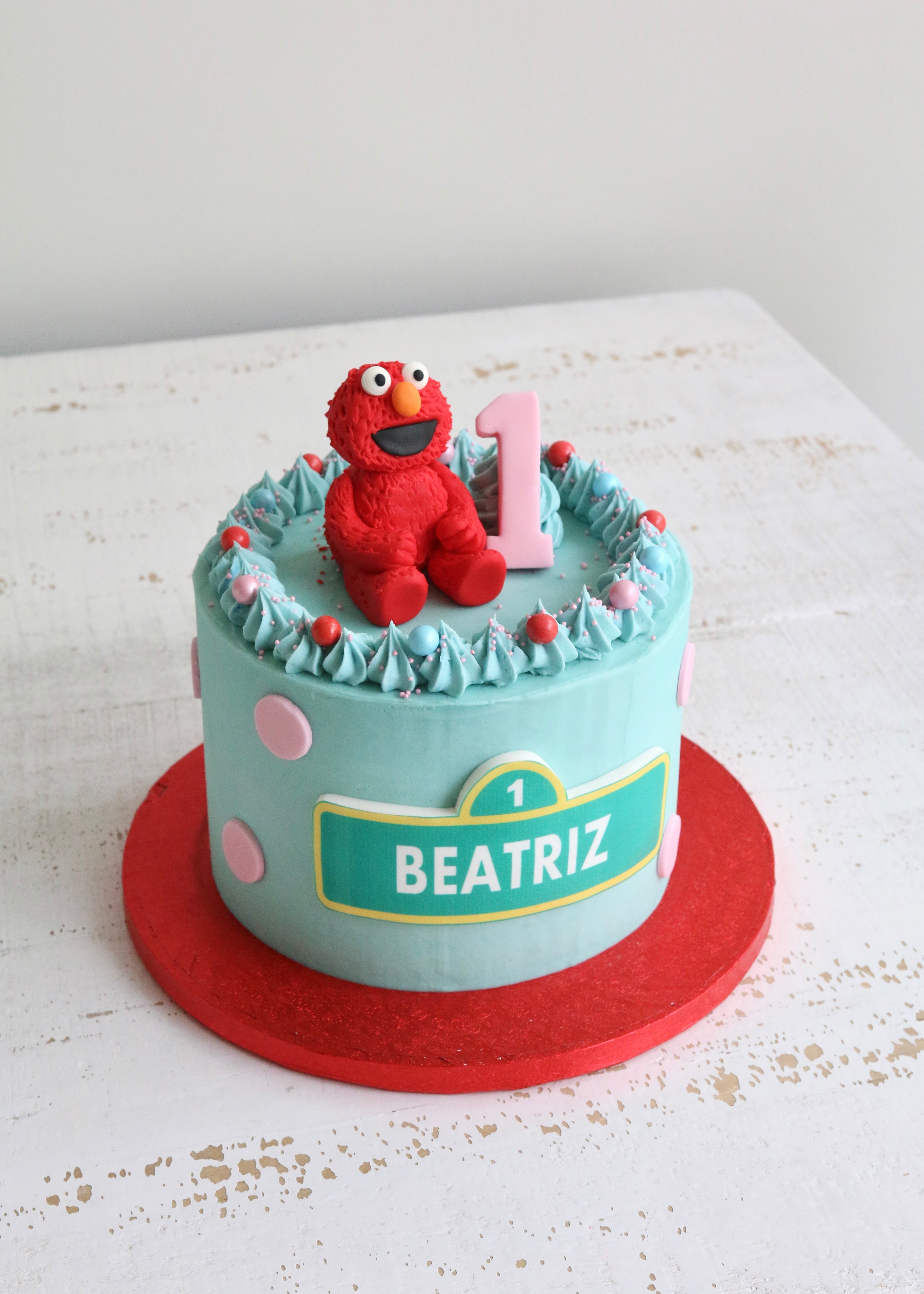 Elmo 1st Birthday Cake