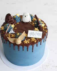 Harry Potter Drip Cake Blue