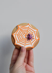 Spooky Spiderweb Biscuits