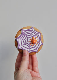 Spooky Spiderweb Biscuits