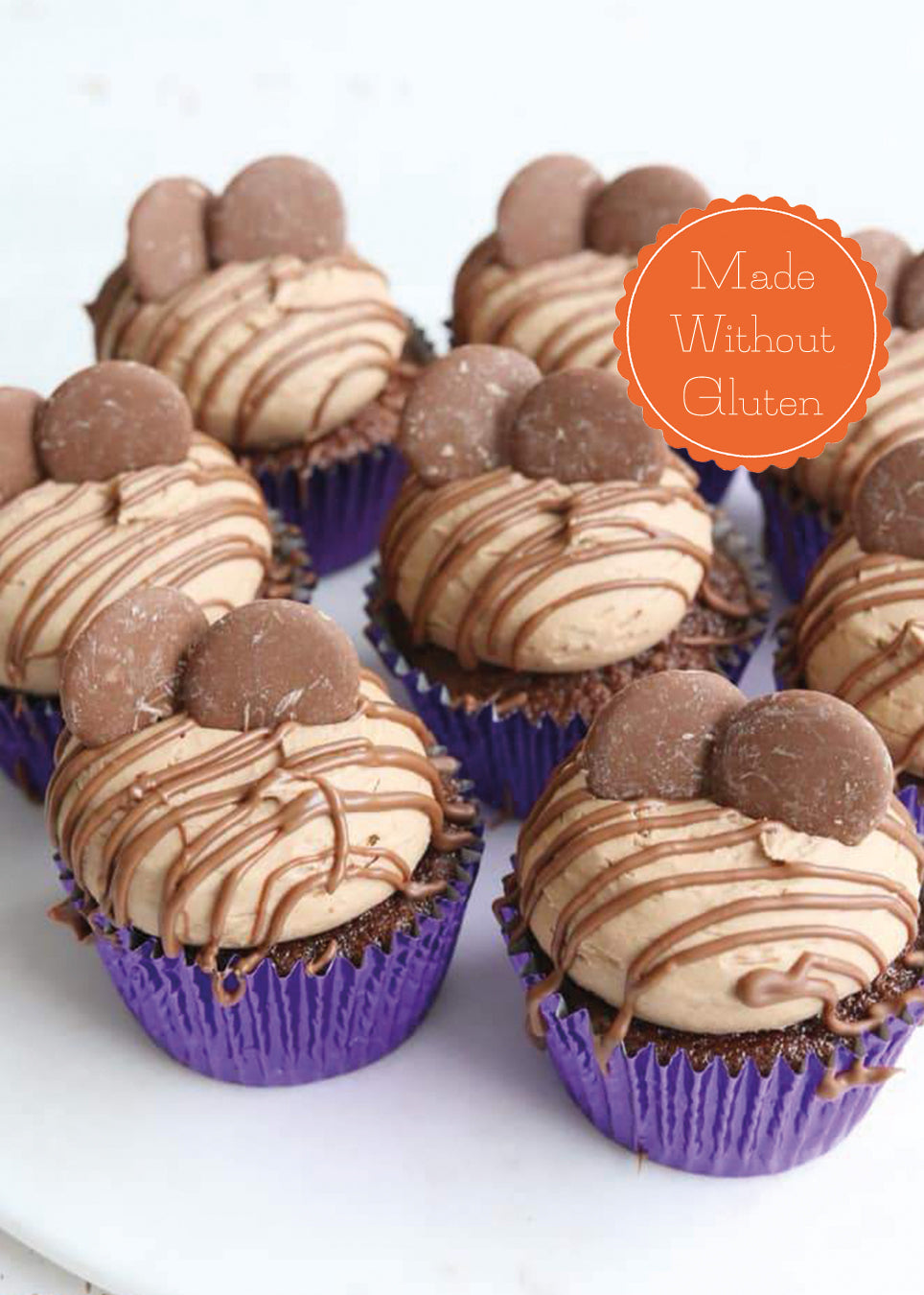 Box of 12 Made Without Gluten Double Chocolate Cupcakes