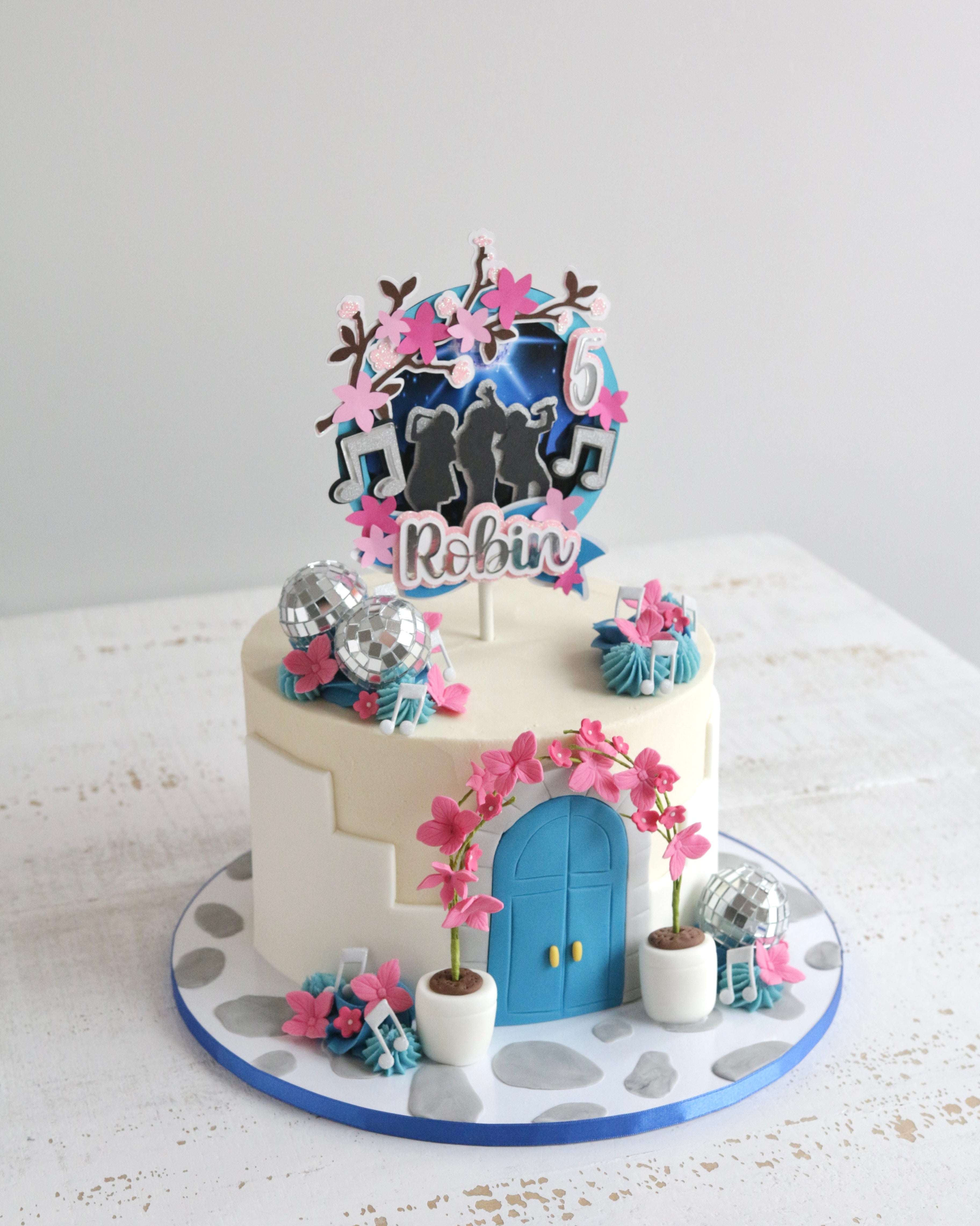 Mamma Mia Musical Greek Island Cake