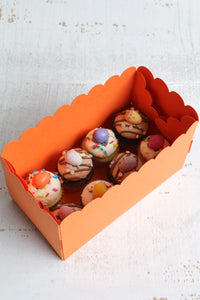 Mini Easter Cupcakes with Mini Egg Decorations Orange Box