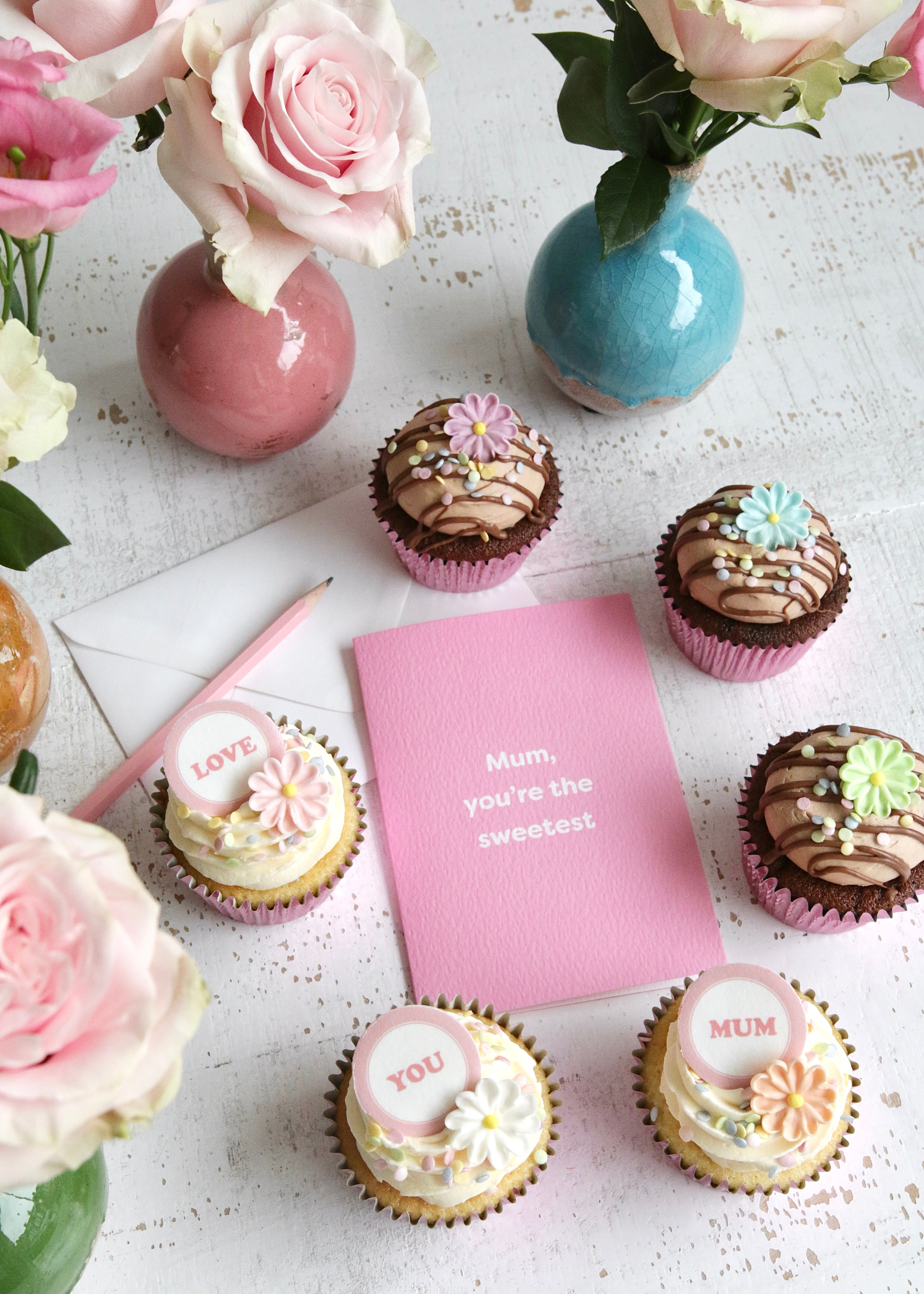 Pastel Petals Mother's Day Cupcakes