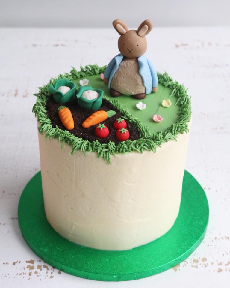 Peter Rabbit Buttercream Garden Cake