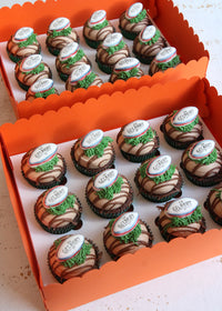 Rugby Ball Chocolate Cupcakes