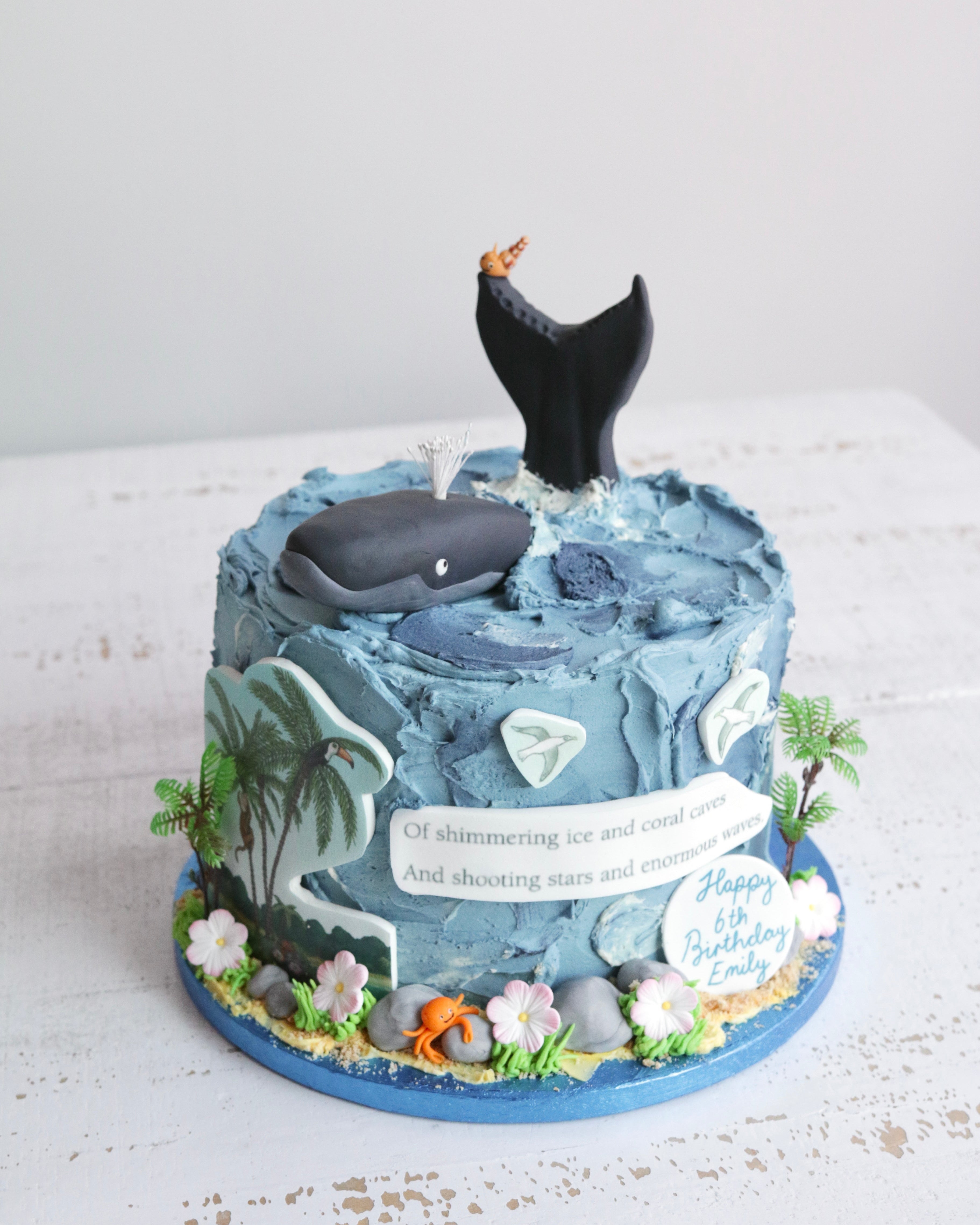Snail and The Whale Buttercream Birthday Cake