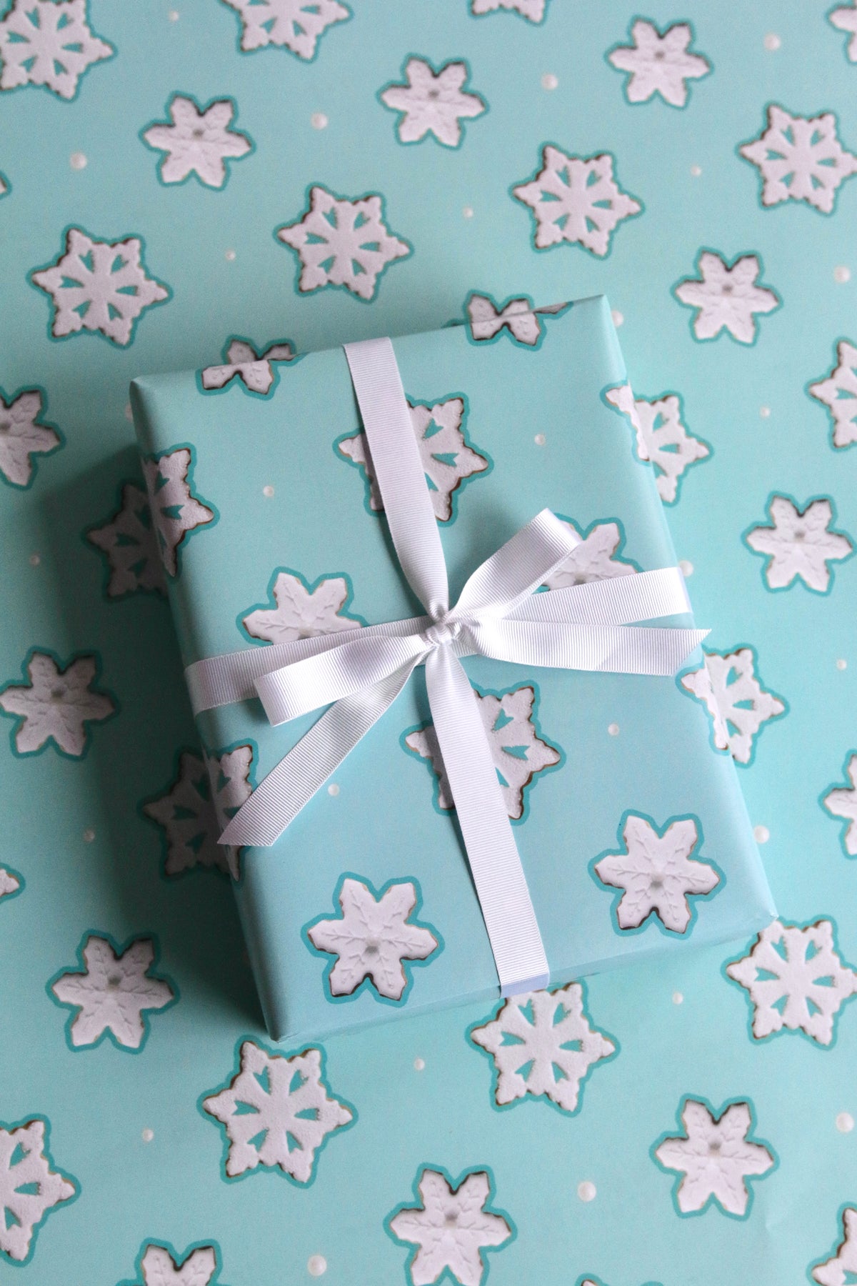 Snowflake Biscuits Wrapping Paper