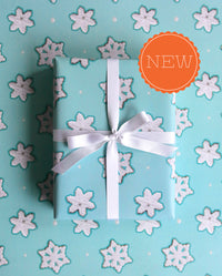 Snowflake Biscuits Wrapping Paper