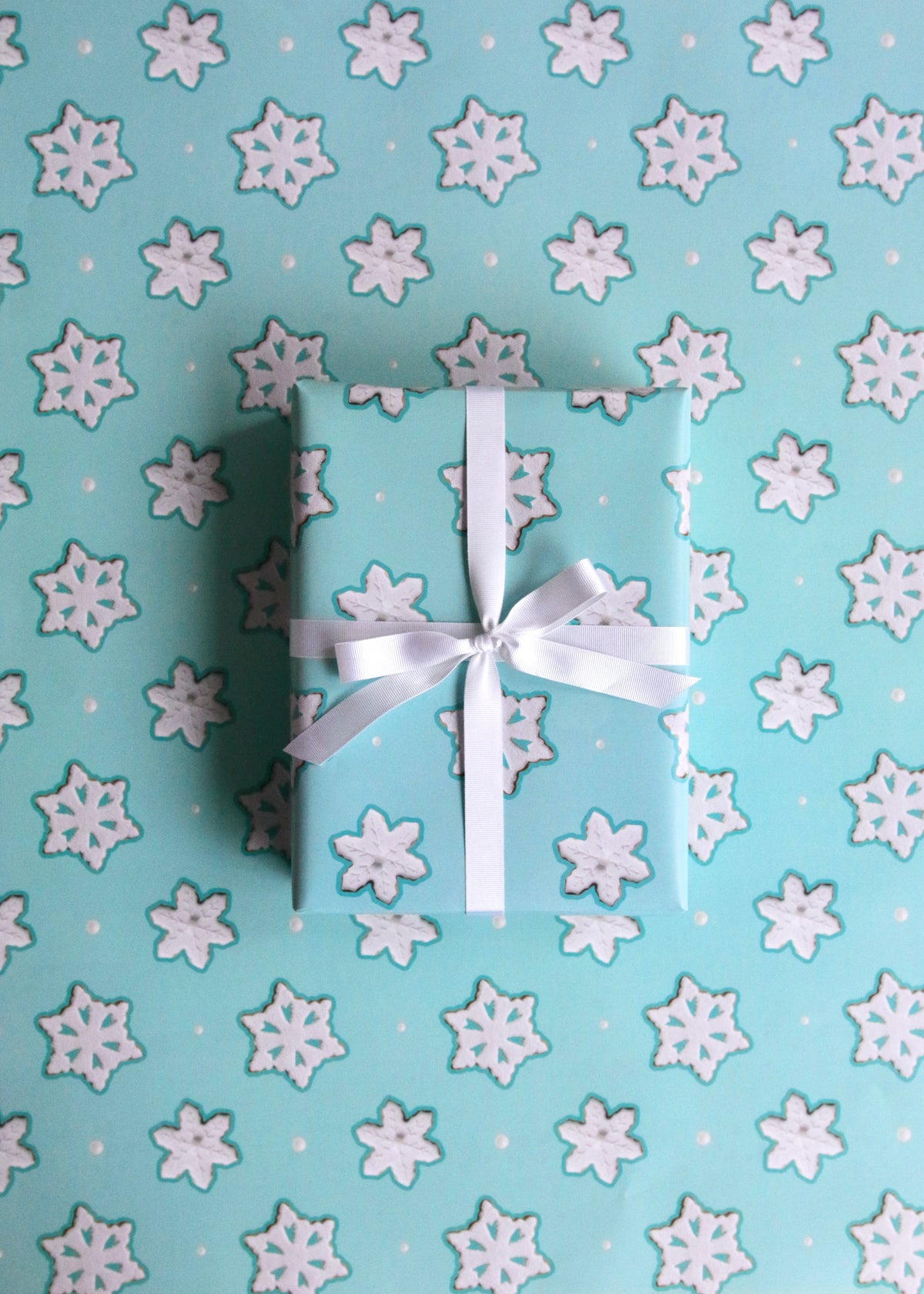 Snowflake Biscuits Wrapping Paper