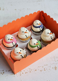 Snowman Cupcakes in Box