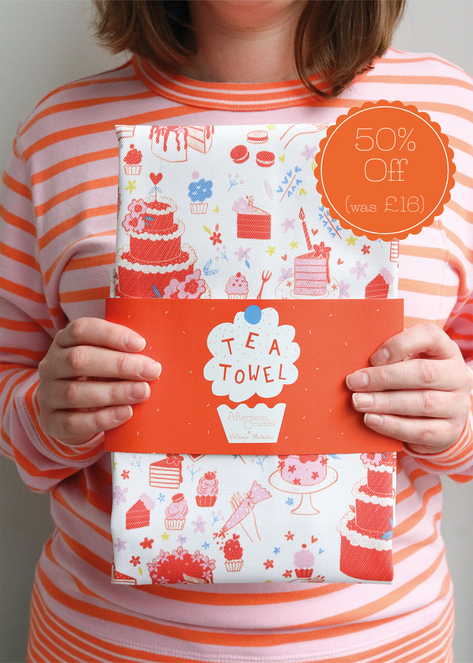 'Spreading Sweetness' Tea Towel