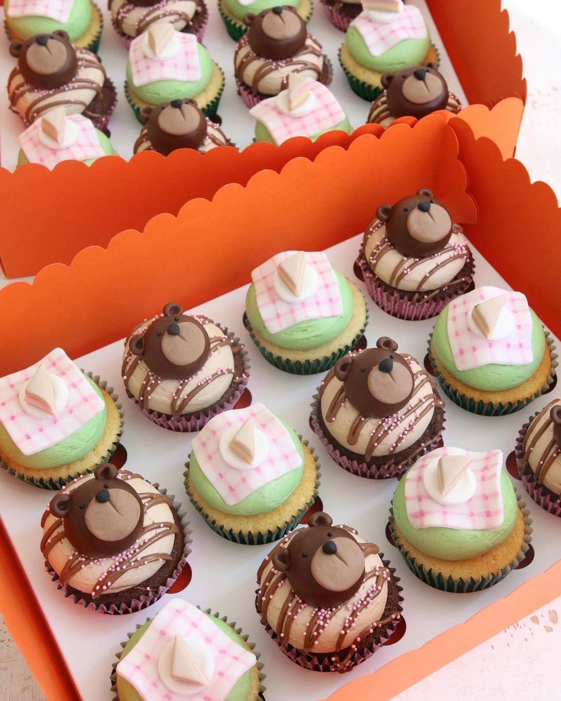 Teddy Bear's Picnic Themed Cupcakes
