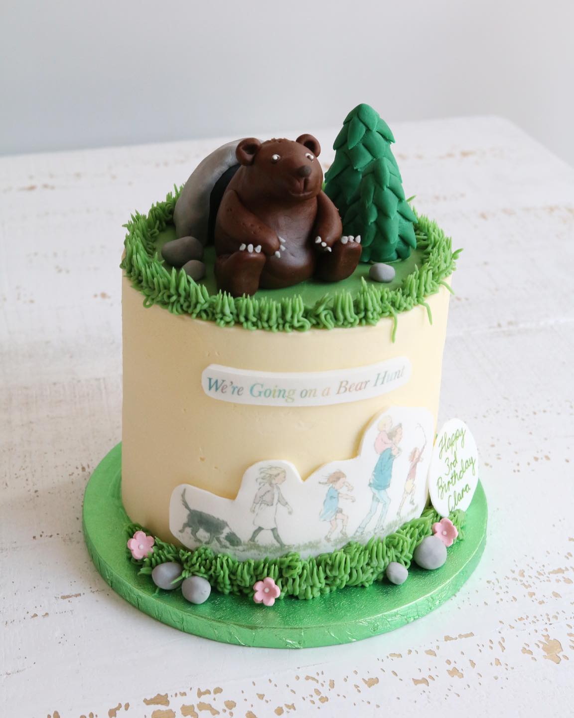 We're Going on a Bear Hunt Buttercream Birthday Cake