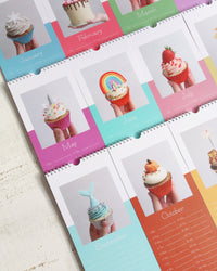 Afternoon Crumbs 2022 Cake & Cupcake Wall Calendar All Pages Angle