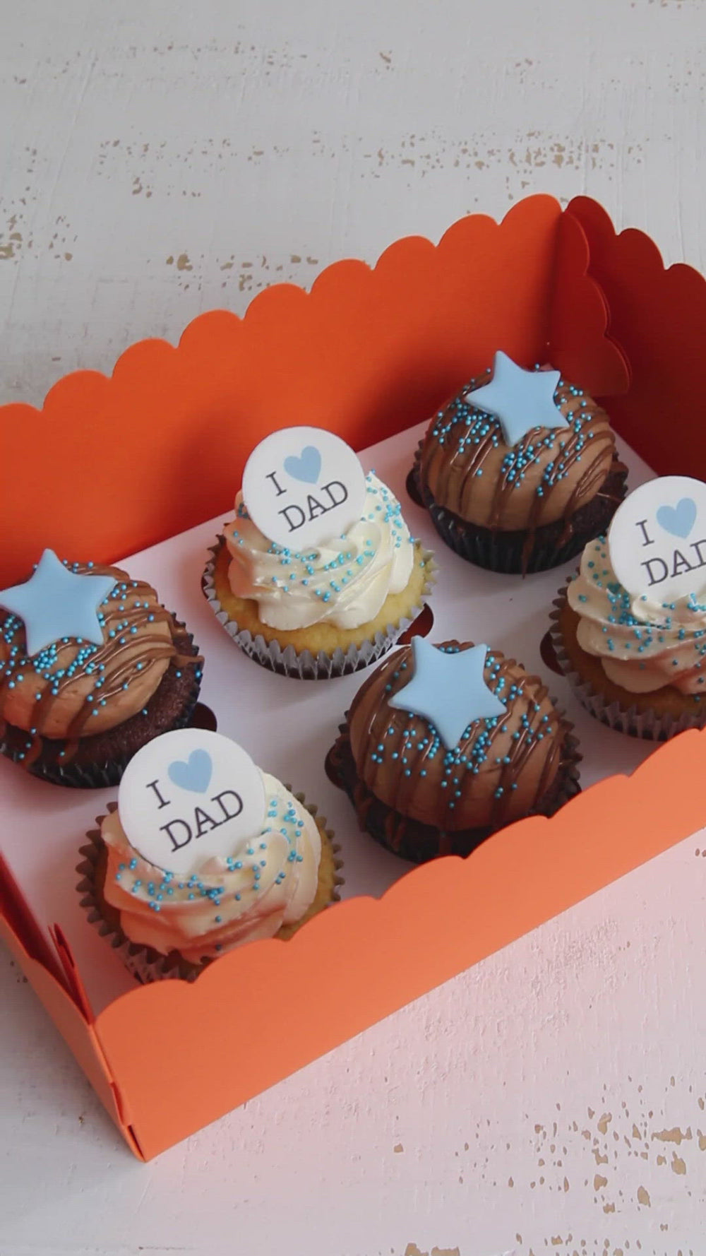 I Heart Dad & Stars Father's Day Cupcake Box Video