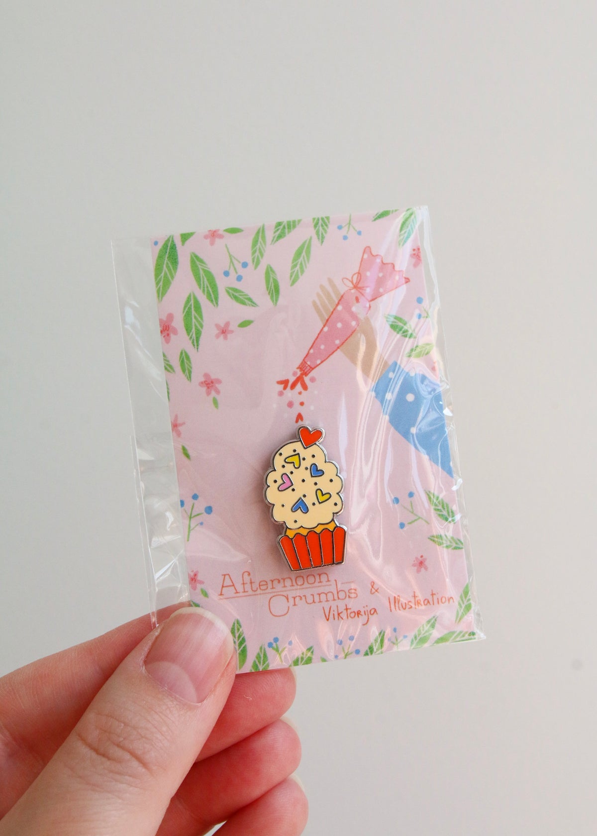 Enamel Cupcake Pin