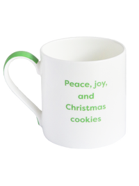 Afternoon Crumbs - Peace, Joy, and Christmas Cookies Mug - £16