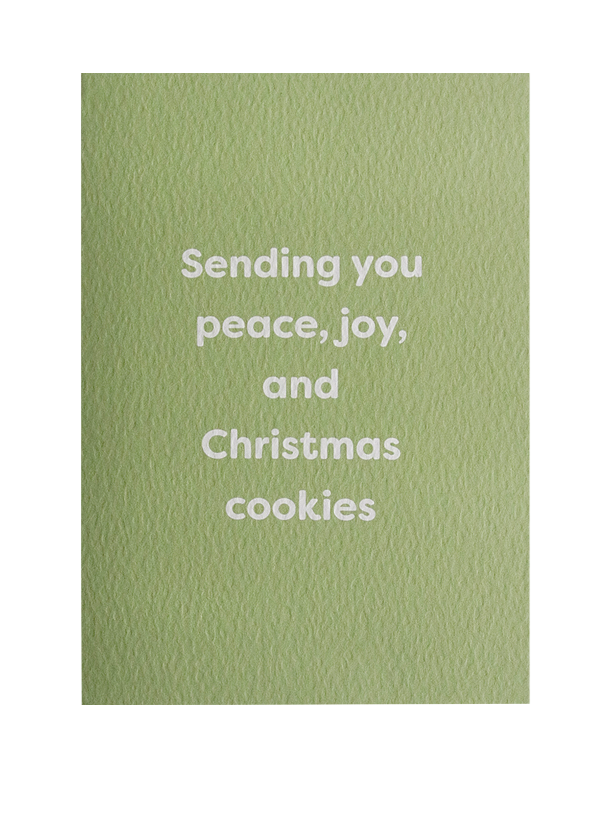 Sending You Peace Joy and Christmas Cookies Card