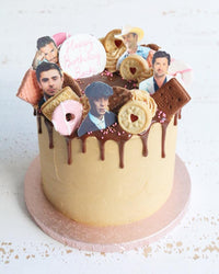 Boys and Biscuits Drip Cake