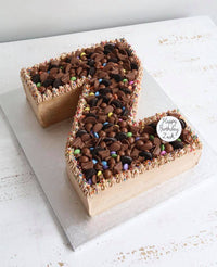 Chocolate Letter Z Birthday Cake