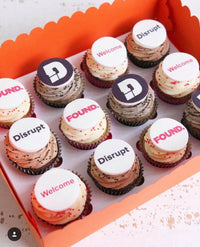 Corporate Logo Cupcakes for Found and Disrupt