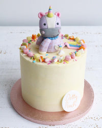 Unicorn Toy Christening Cake