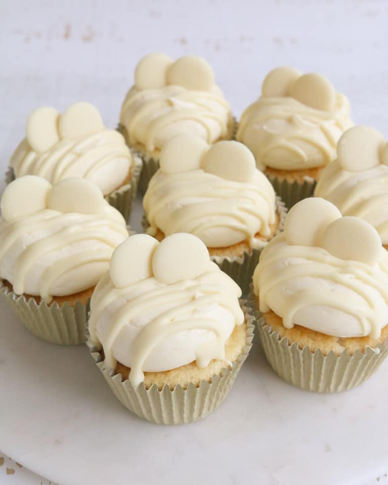 Double White Chocolate Cupcakes