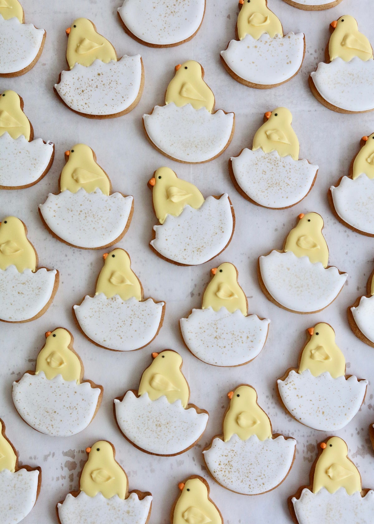 Cheerful Easter Chick Biscuits